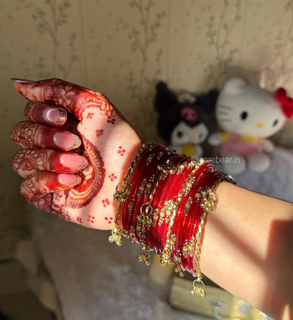 Lal-pari Ghungroo Bangles🪷🧚🏻✨