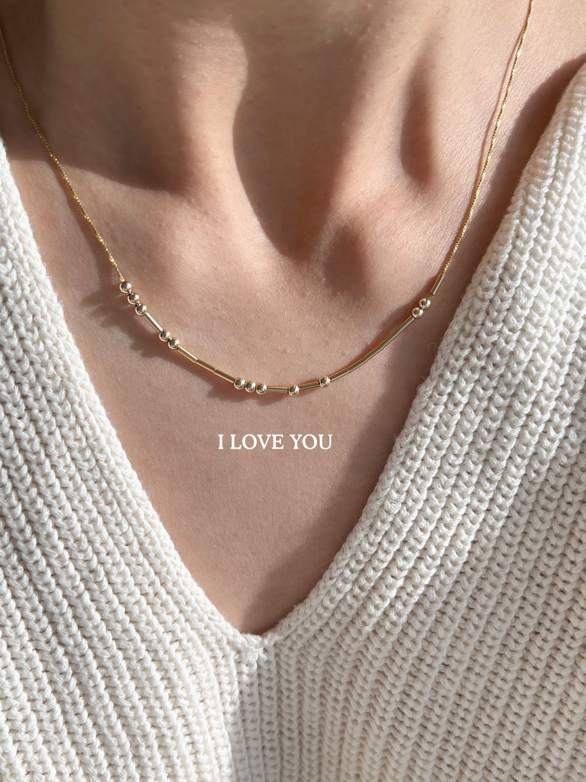 Morse code necklace/bracelet🌸🧸