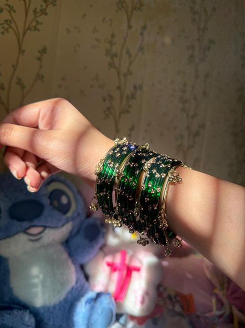 Green Ghungroo Bangles💕✨
