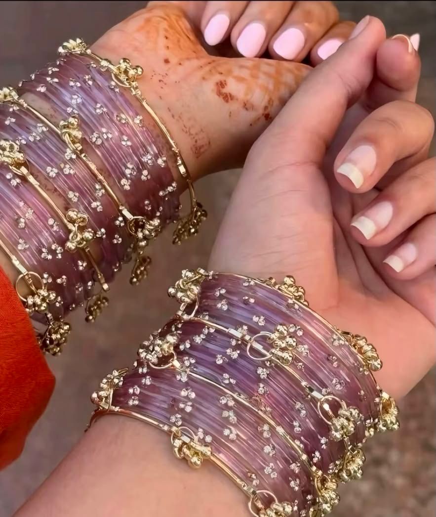 Lilac Ghungroo Bangles💜
