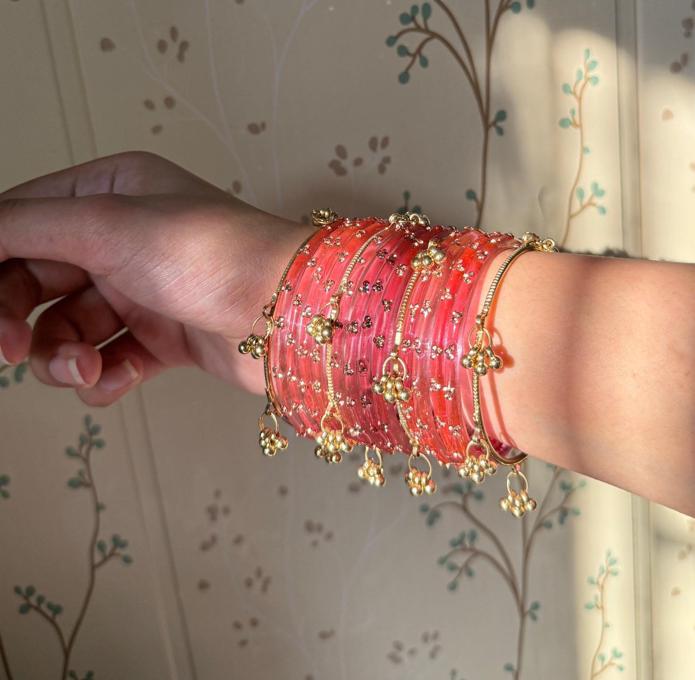 Pink ghungroo bangles🎀🪷✨